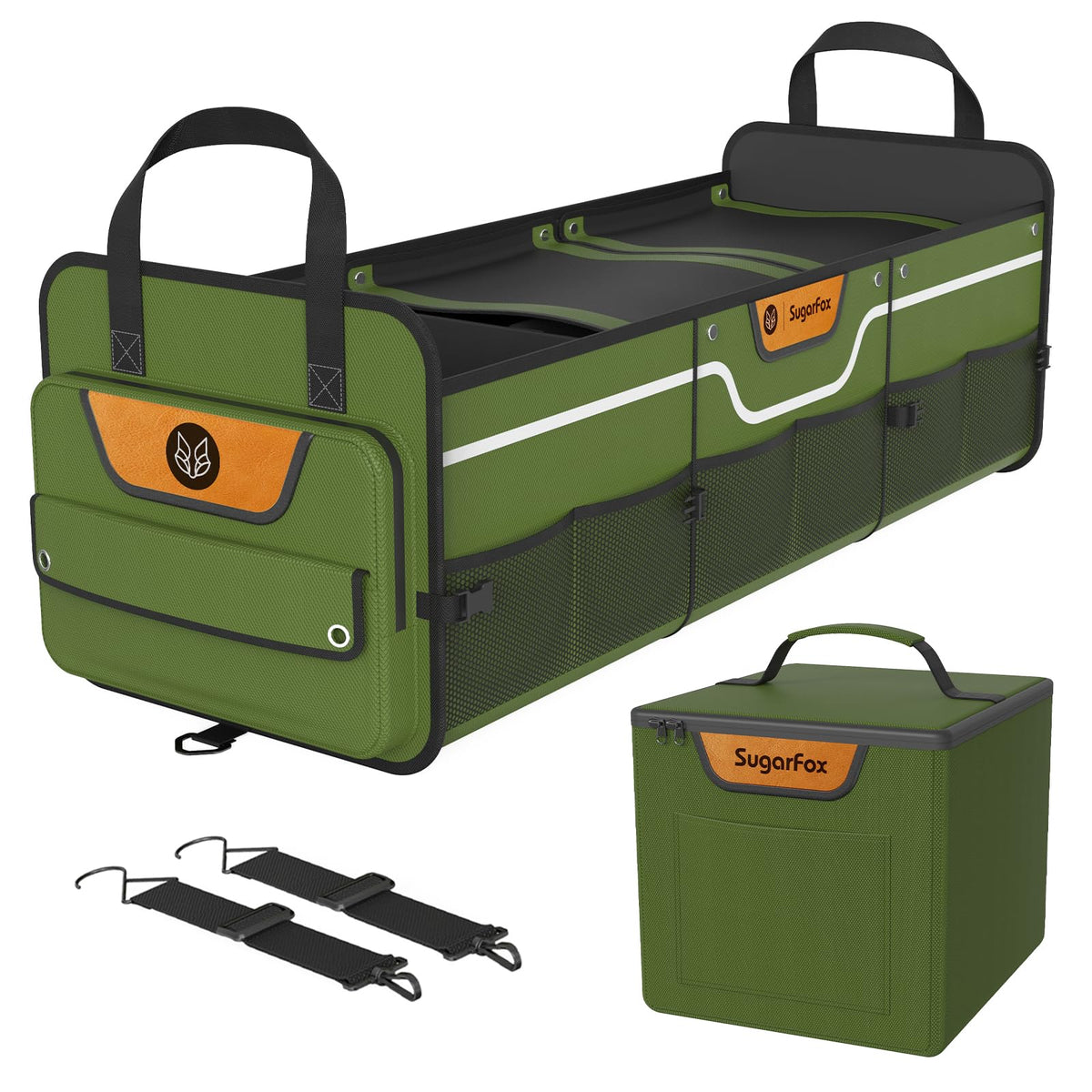 Car Trunk Organizer for SUV (Oversize / GREEN)