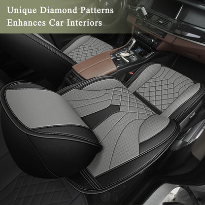 Leather Full Set for Honda Insight Seat Covers 2010 (099 Black&Grey / 61-Insight-5 seat covers full set)