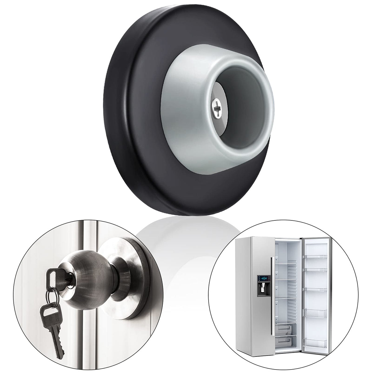 Wall Door Stopper (Black)