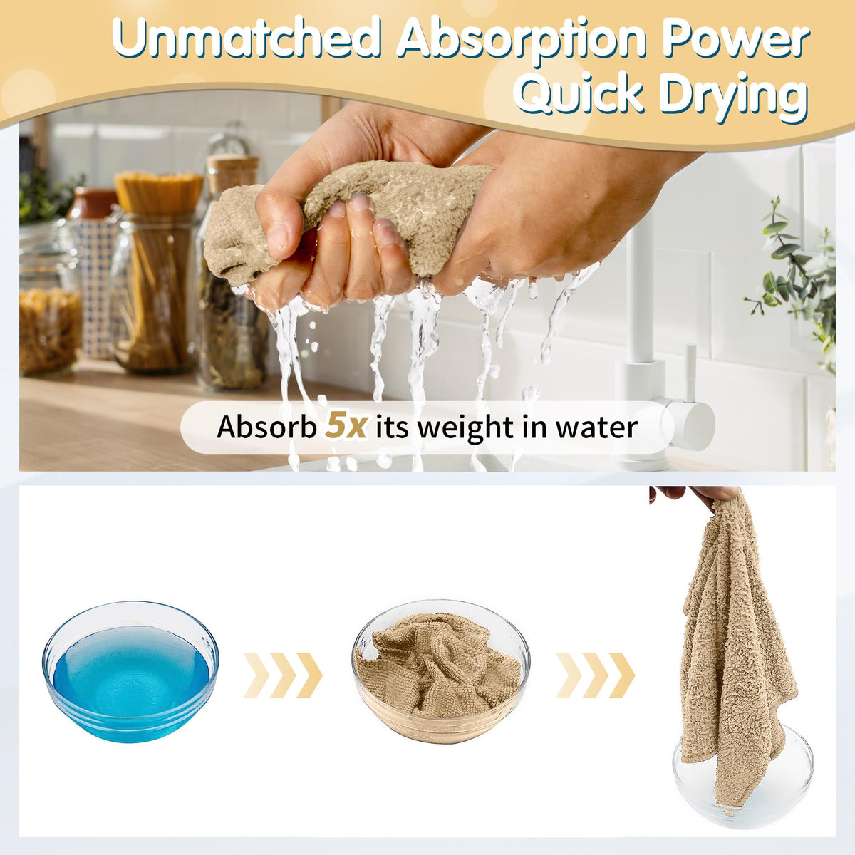 Beige Microfiber Cleaning Cloth (Beige / 12pk)