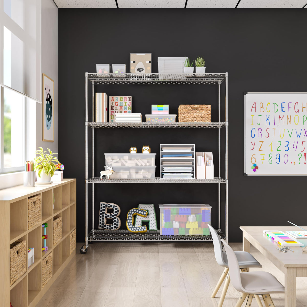 UltraDurable 4 (Steel / 4-Tier Shelving, 60" W x 24" D)