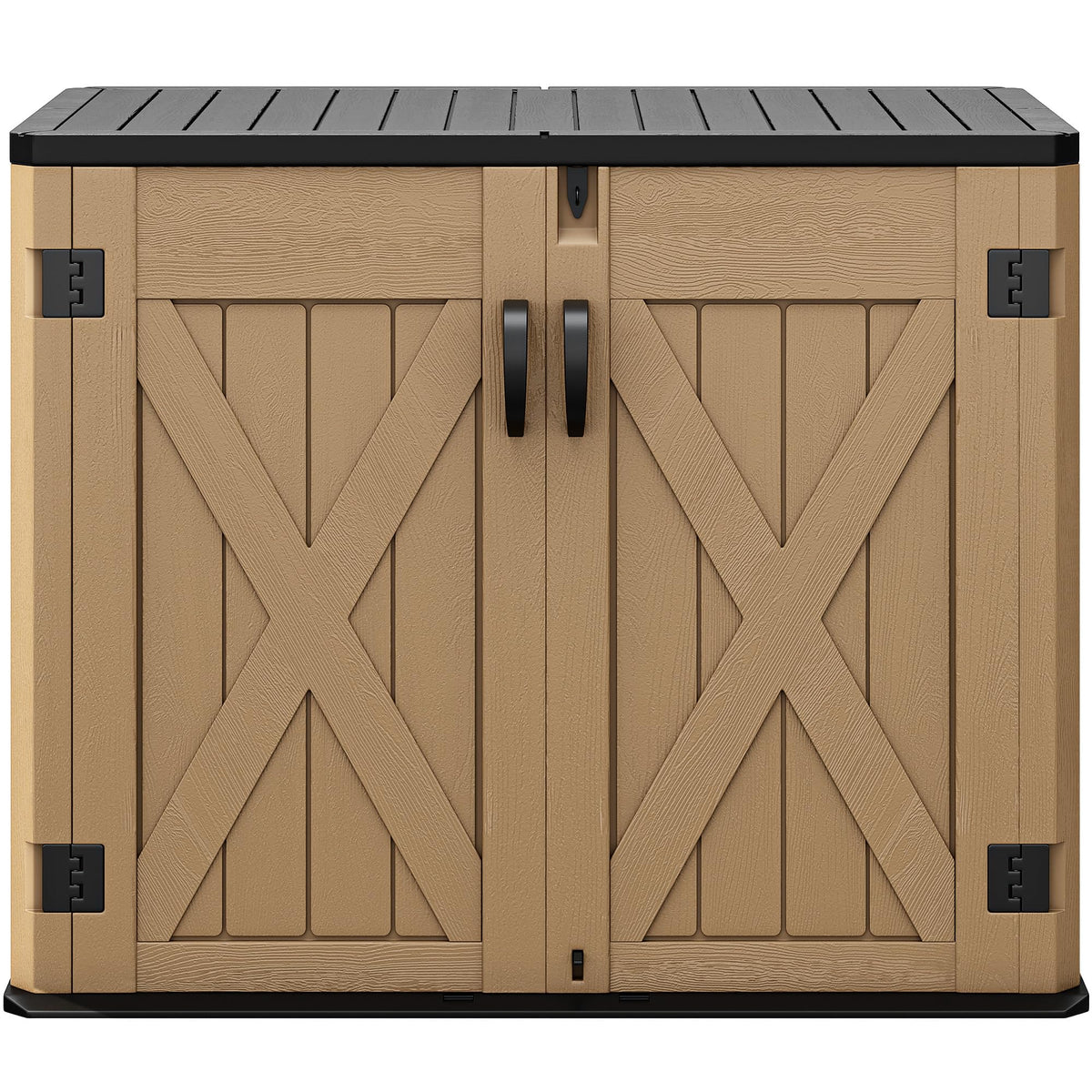 Outdoor Storage Shed (Brown / X-Shaped-35 Cu Ft)