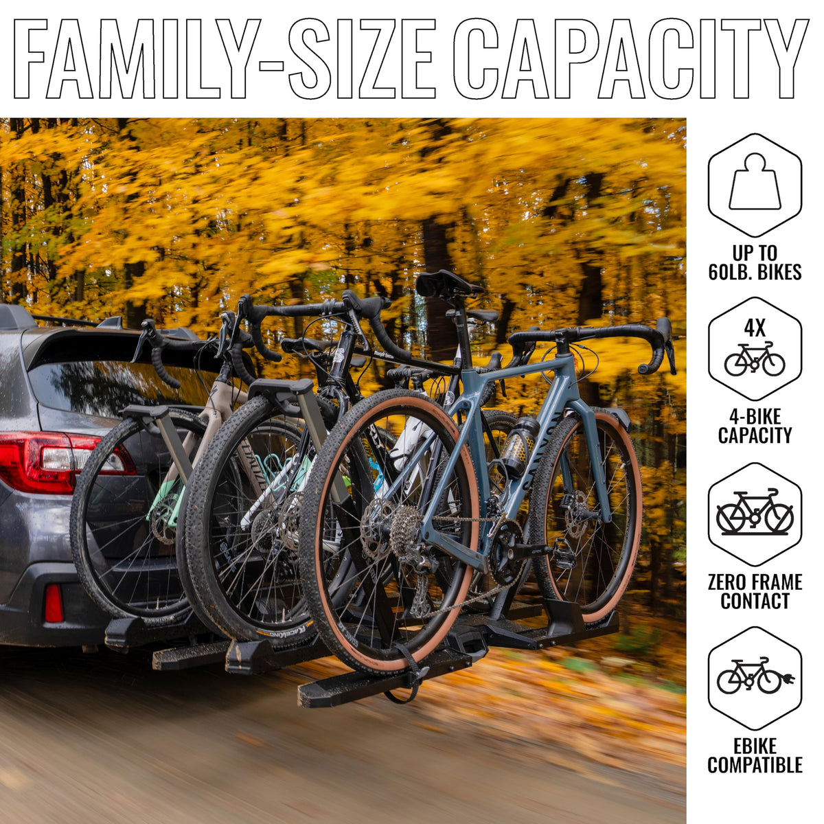 SuperClamp G4 Hitch Bike Rack (4-Bike)