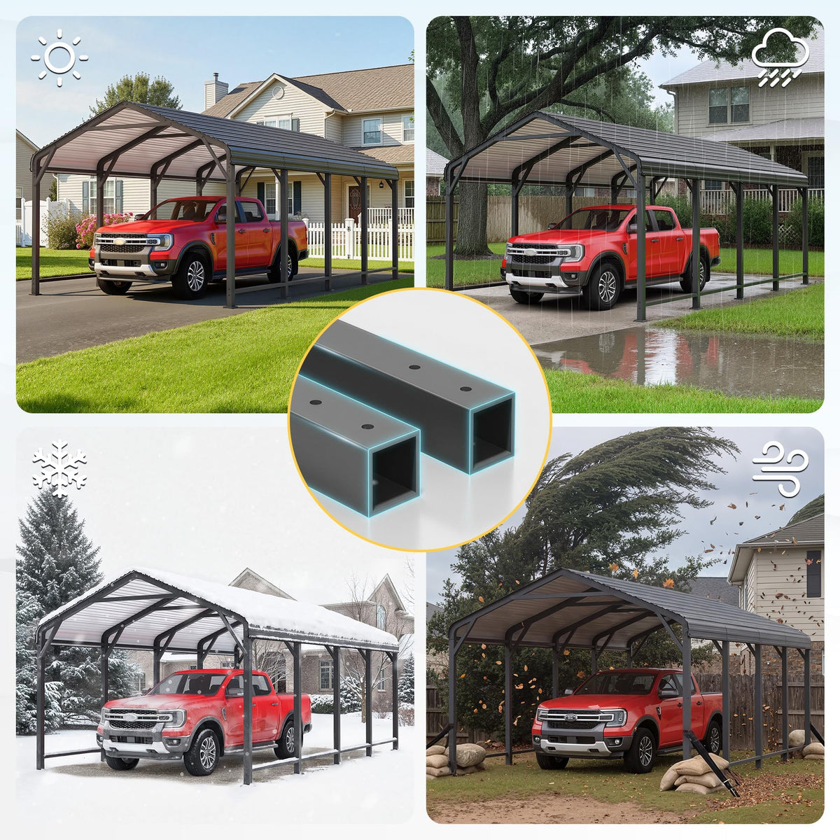 12' x 20' Carport (12' x 20)