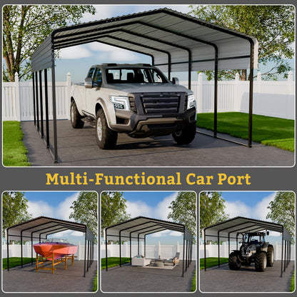 10x15FT Heavy Duty Metal Carport (10x15FT)