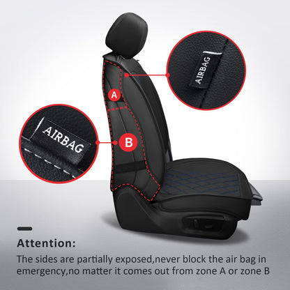 Seat Covers Full Set for 2009 (Black and Blue / Full Set (Curved Back))