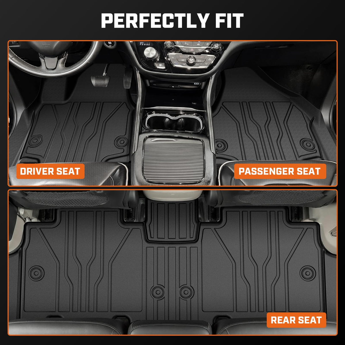 Floor Mat & Cargo Liner for Chrysler Pacifica Gas Touring 7 (Chrysler Pacifica Gas【2017-2027】)