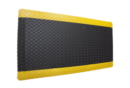American Classic Black Yellow Diamond Plate Anti (Black/Yellow / 4' x 12')