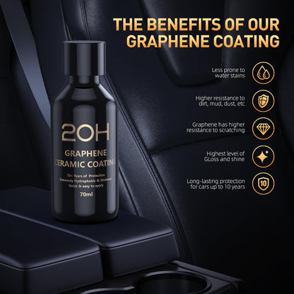 20H Advanced Graphene Ceramic Coating for Cars (Transparent Color - 20H)