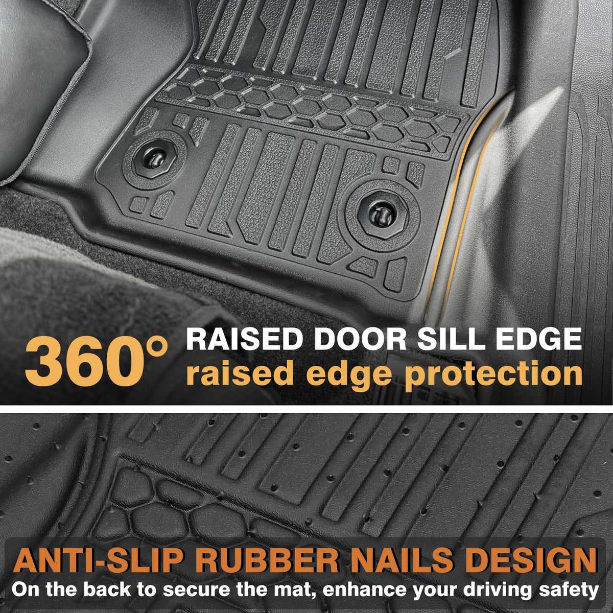 for Tacoma 2024+ Floor Mats Double (Tacoma | Auto Trans | 2024+)