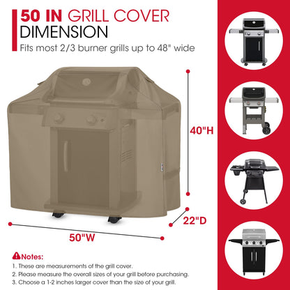 Grill Cover Heavy Duty Waterproof (50 Inch)