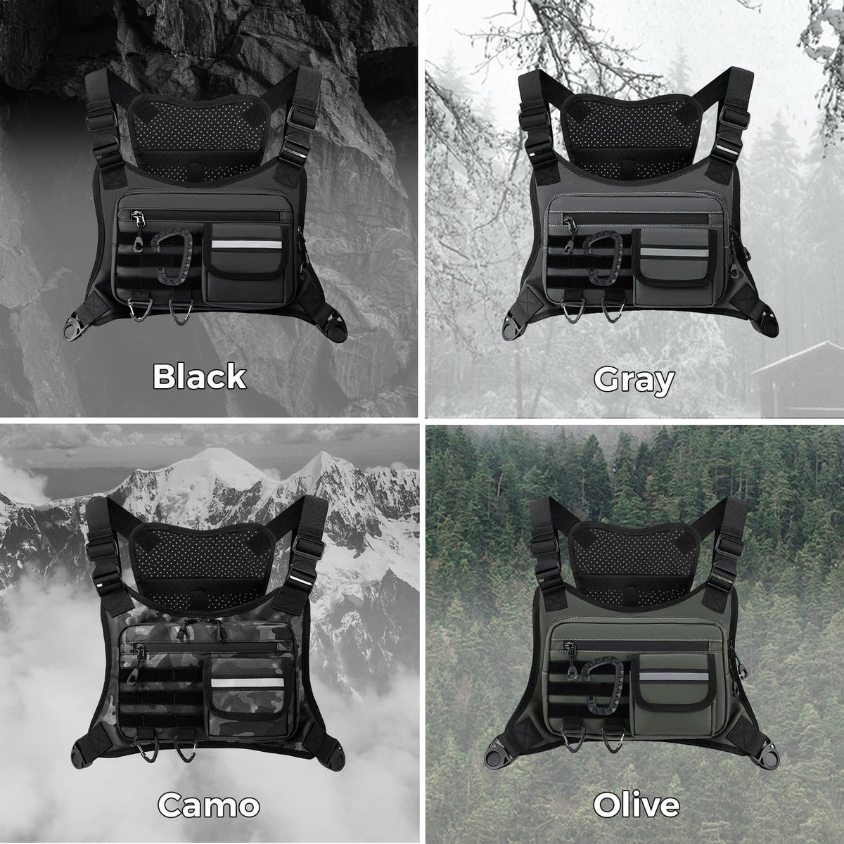 Outdoor Chest Bag For Men (Camo-02)
