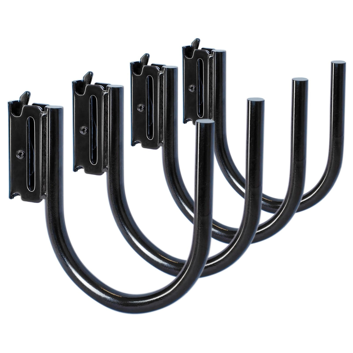 4-Pack 4-Inch J Hooks for E-Track and X-Track Rails (4" Deep - 04P)