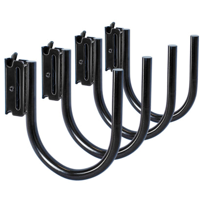 4-Pack 4-Inch J Hooks for E-Track and X-Track Rails (4" Deep - 04P)