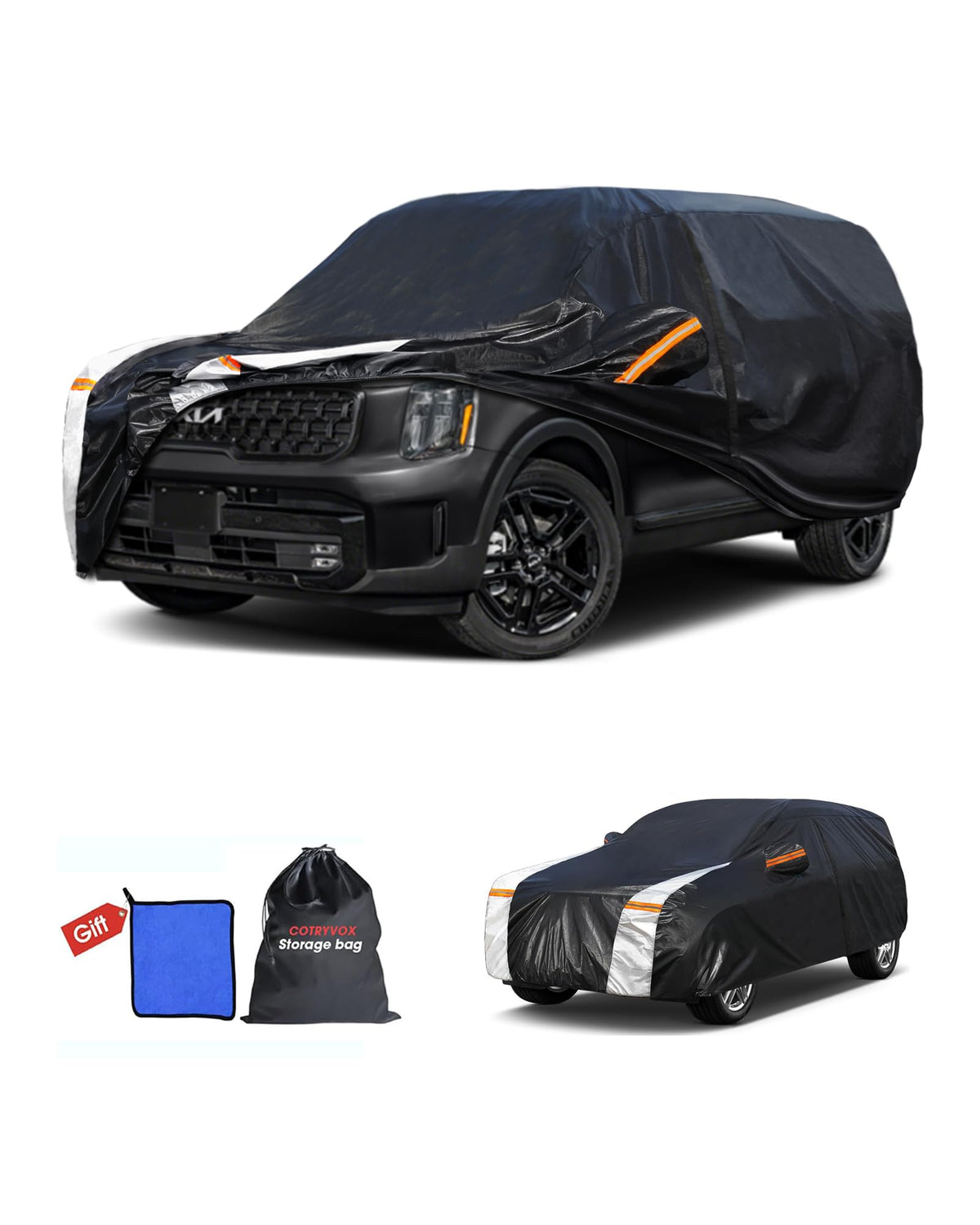 Multi Layer Car Cover Custom Fit for Kia Telluride (Custom fit Kia Telluride / SUV car cover)