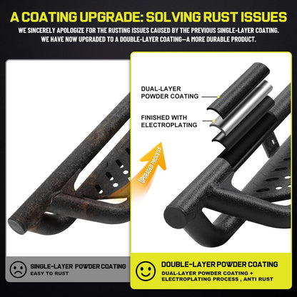 Running Boards Compatible with 2019 (19-26 Silverado/Sierra Double Cab)