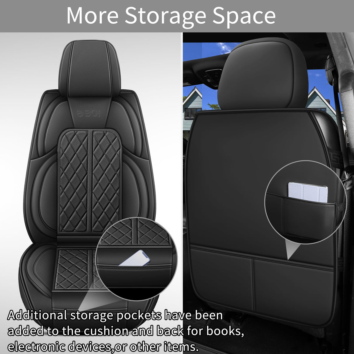 Car Seat Cover Custom Fit for Dodge Ram 1500 2500 3500 2002 (Black / Full Set (Flat Rear))