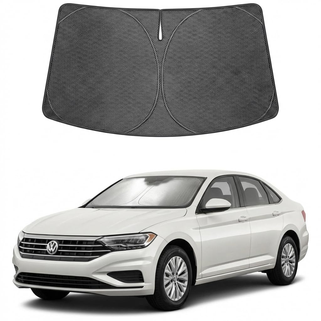 Custom Fit Car Windshield Sun Shade for 2019 (2019-2026 Volkswagen VW Jetta)