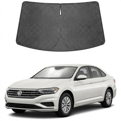 Custom Fit Car Windshield Sun Shade for 2019 (2019-2026 Volkswagen VW Jetta)