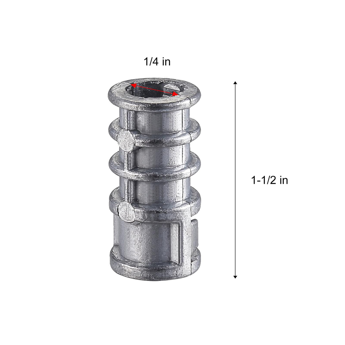 30pcs) 1/4 * 1-1/2 Lag Shield Anchor Long Zinc Alloy Bolts Concrete Anchors, Zinc Alloy Masonry Anchors Hole (1/4*1-1/2)