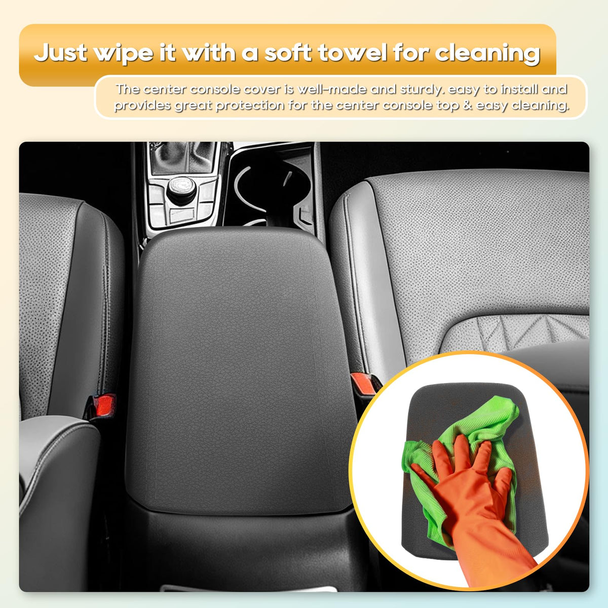 2025 2026 Kia Sportage Silicone Armrest Cover with Armrest Hidden Organizer (8)25-26 Sportage NQ5 Silicone with Box)