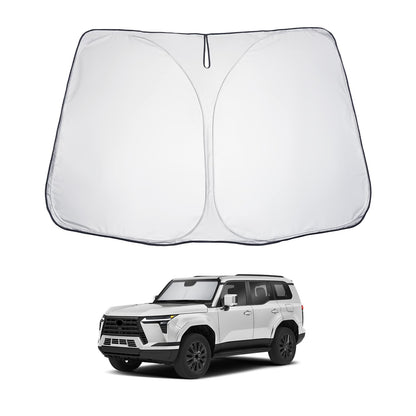 for 2024 2025 Lexus GX550 Windshield Sun Shade 2025 Lexus GX550 Windshield Sunshades 2024 2025 Lexus GX550 Accessories Foldable Sunshade Cover Block UV Ray Lexus GX550 Front Window Sunshade (2024 2025 Lexus GX550)