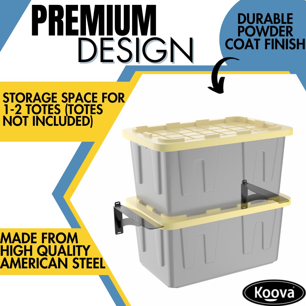 Wall Mounted Tote Rack Storage System