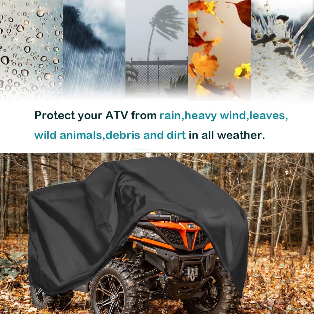 ATV Cover 420D Large ATV Cover XXL 2 (Large -91"Lx50"Wx51"H)
