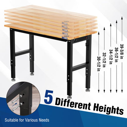 48" Adjustable Garage Workbench