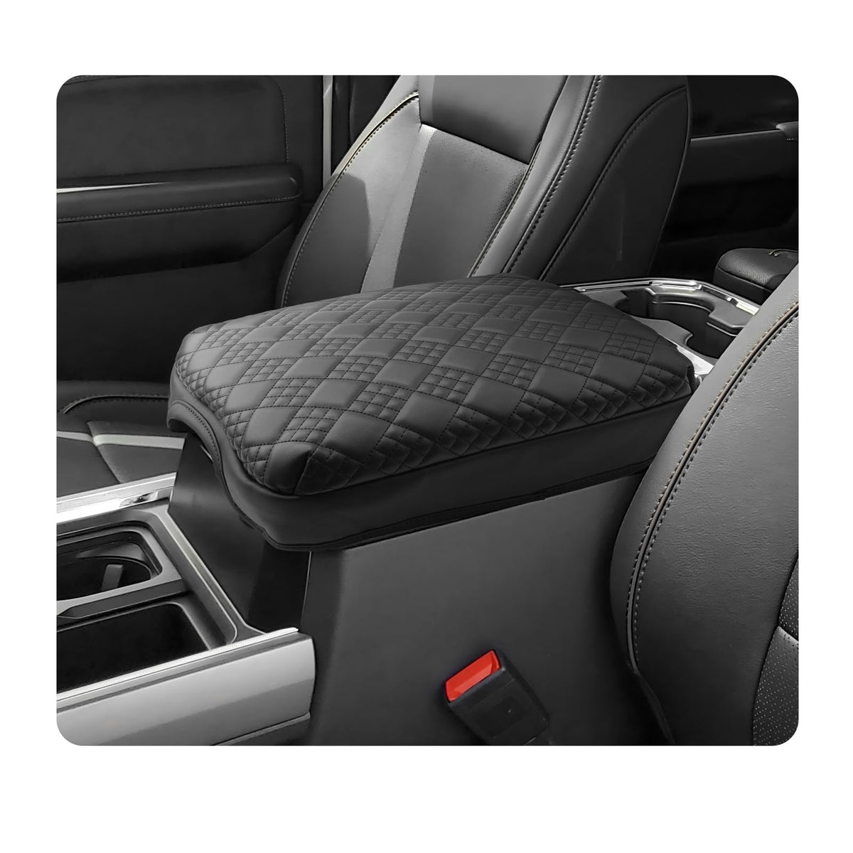 2025 2026 F 250 F 350 F 450 Super Duty Center Console Cover Compatible with 2023 2024 2025 2026 Ford F250 F350 F450 Super Duty Accessories F (2023-2026 F250 F350 F450 Thick Black)