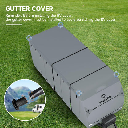 RV Cover 7 Layers Heavy Duty RV & Trailer Cover (Fits 38-40FT)