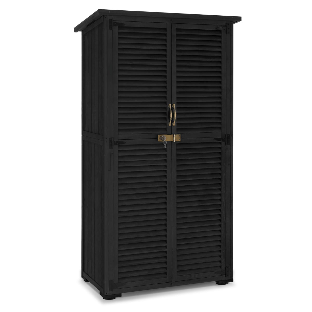 Outdoor Storage Cabinet (Black / Large)