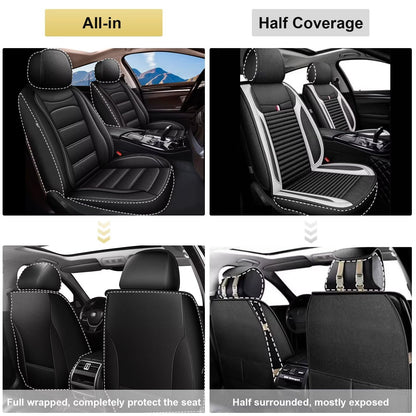 Car Seat Covers for Hyundai Ioniq 2017 (#017 Black / 7.IONIQ-2 front seat covers only)