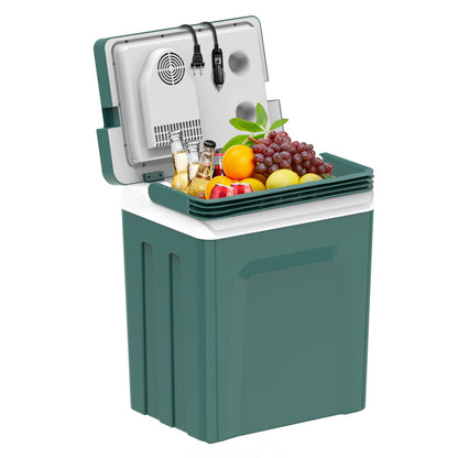Electric Cooler & Warmer with Handle 26.5 Quart (25L / Army Green)