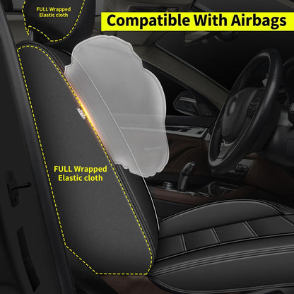 Car Seat Covers Fit for Hyundai Venue 2020 (#017 Black / 6.Venue-5 seat covers full set)