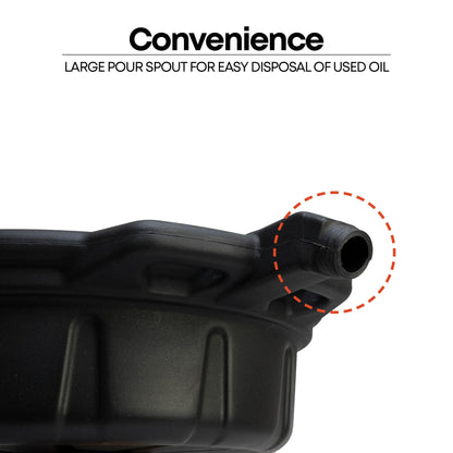 2 Gallon Oil Drain Pan with Anti (2 Gallon)
