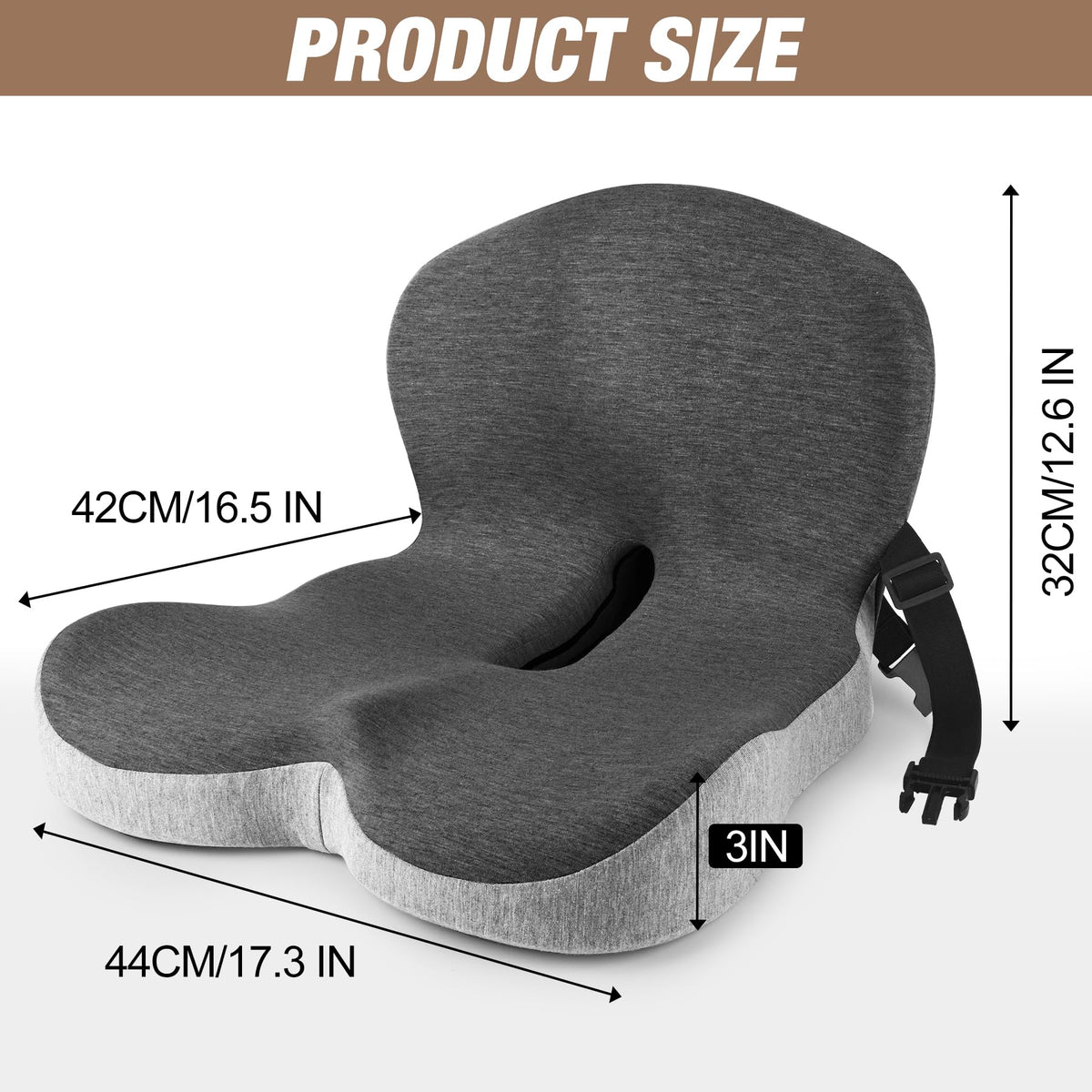 Truck Seat Cushion (Dark Gray+light Gray / Average Size)