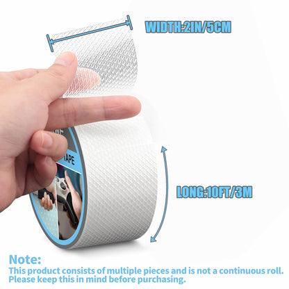 Rubber Grip Tape (2In x 10Ft / Clear)