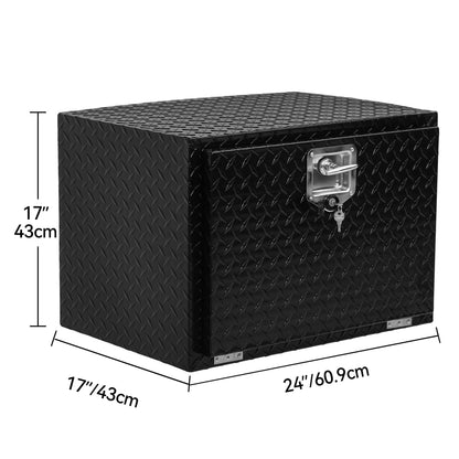 24 Inch Underbody Tool Box (24"L x 17"W x 17"H / Black)