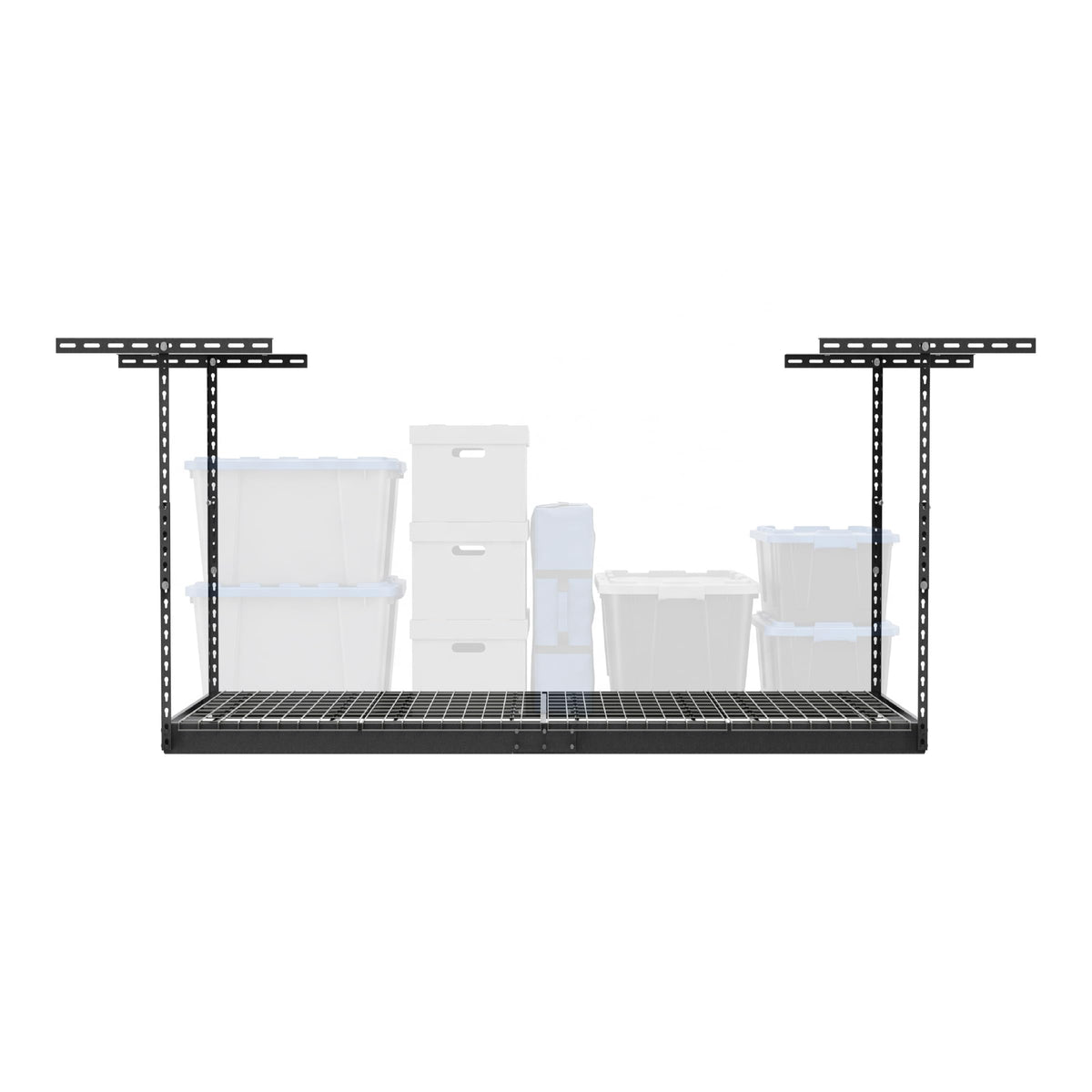 MonsterRAX 2x6 Overhead Garage Storage Rack (Hammertone / 18"-33")