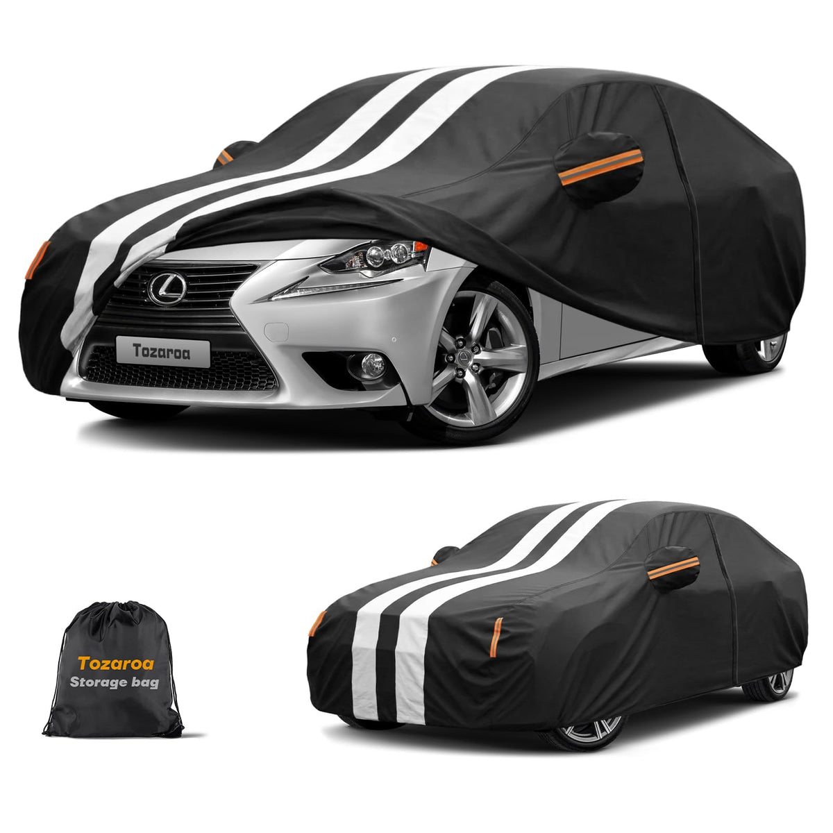 Multi Layer Car Cover Custom Fit for Lexus IS250 IS250C IS300 IS350 (Custom Fit Lexus IS(2005-2026)+Towel+Bag)
