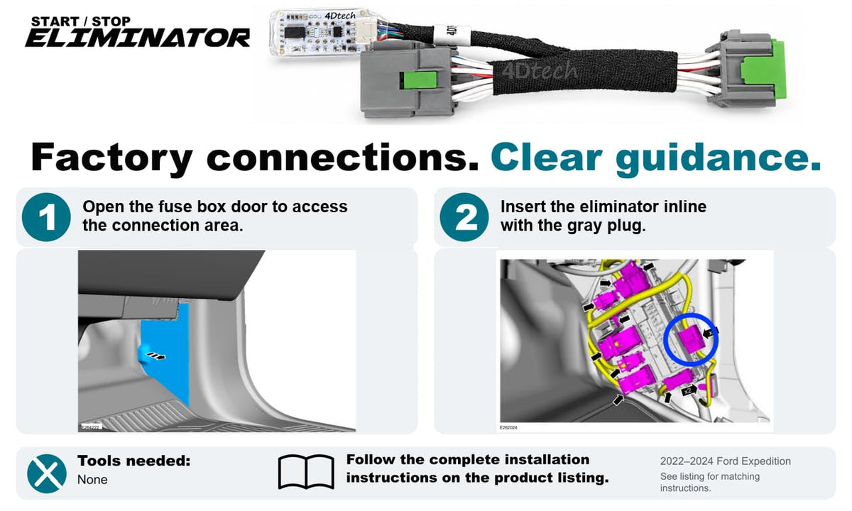 4D Tech Auto Start Stop Eliminator for 2022 (2022-2024)
