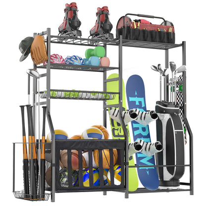 Heavy Duty Garage Sports Equipment Organizer (Garage Sports Equipment Organizer)