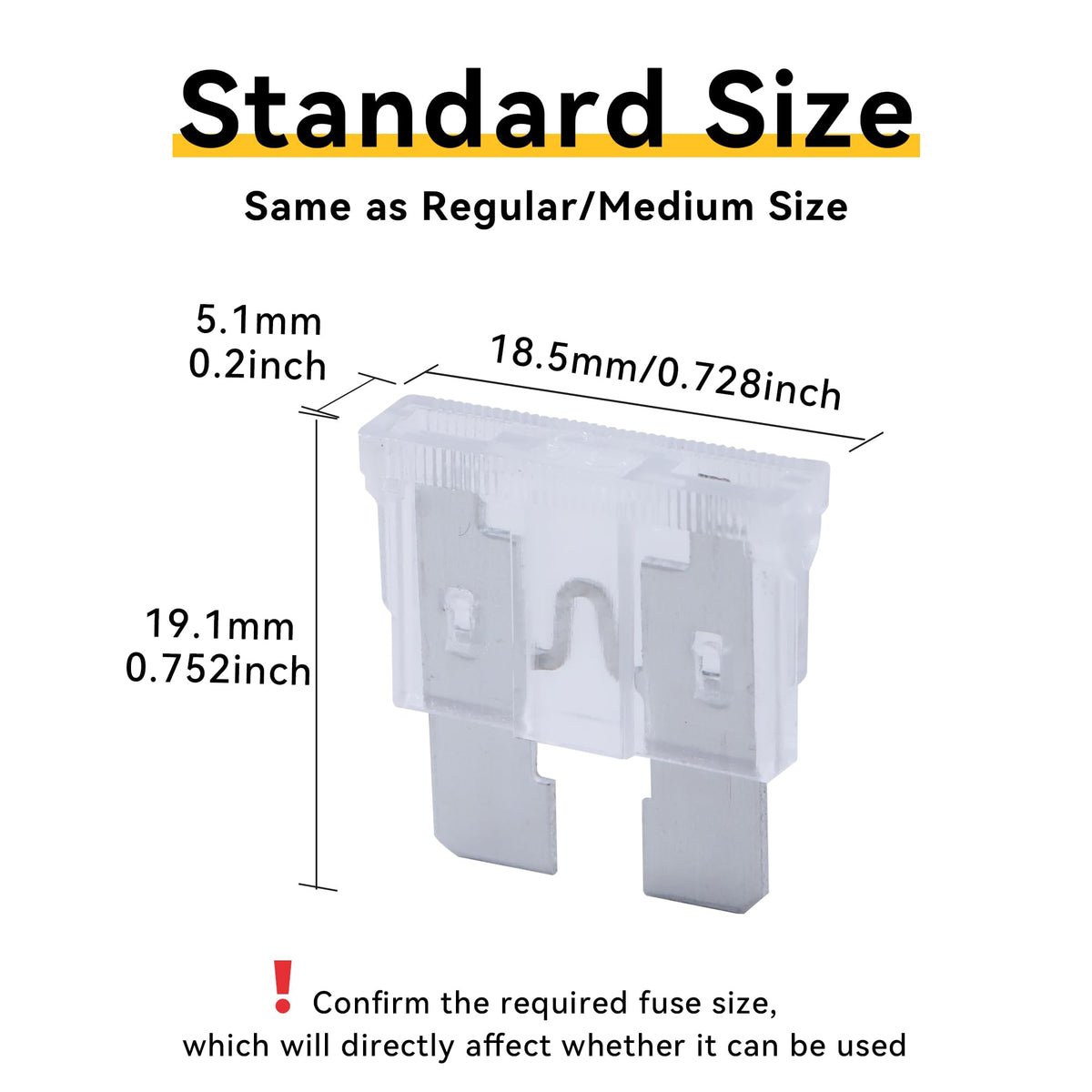100 Pack Auto Fuses 25 AMP ATC (25 AMP)