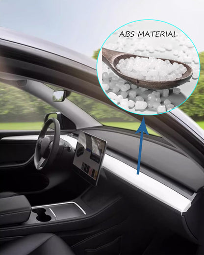 Matte White Dashboard Cover and Front Door Cover Compatible with Tesla Model 3 (matte white 4sets)