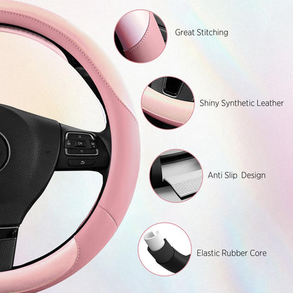 Steering Wheel Cover for 14.5 (Pink&Pink)
