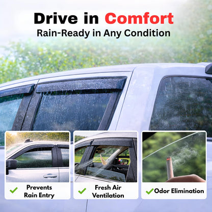Rain Guards Window Visors for 2022 (2022-2026 Pathfinder)
