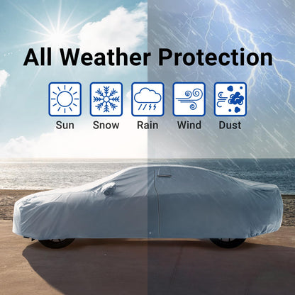Car Cover Waterproof All Weather for 1988 (Sky Gray / 36. Grand Prix 1988-2008)