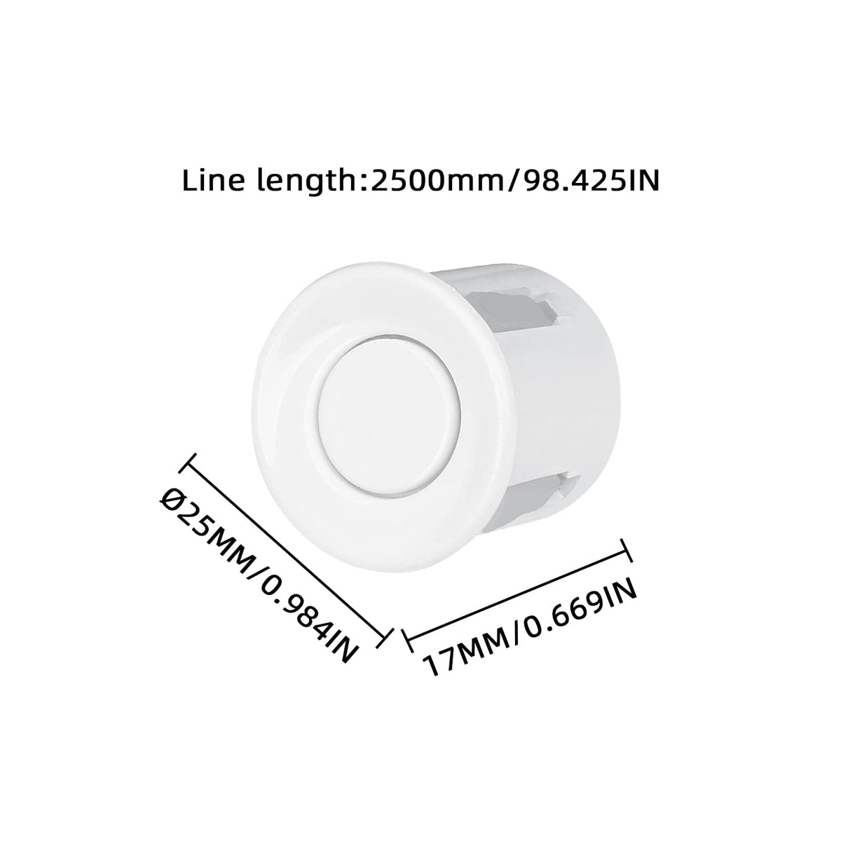 Parking Sensor Kit LCD (White)