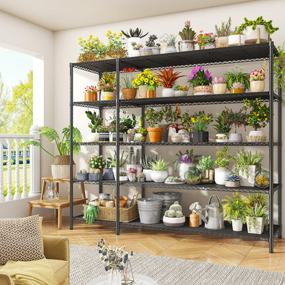 70.8H Wire Shelving Rack (13.78"D x 52.36"W x 70.8"H)